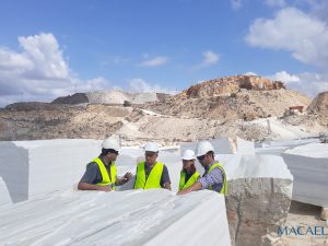 Pedro Salmerón visita las Canteras de ‘Blanco Macael’ para la continuación del proyecto de reconstrucción del Patio de Vélez-Blanco